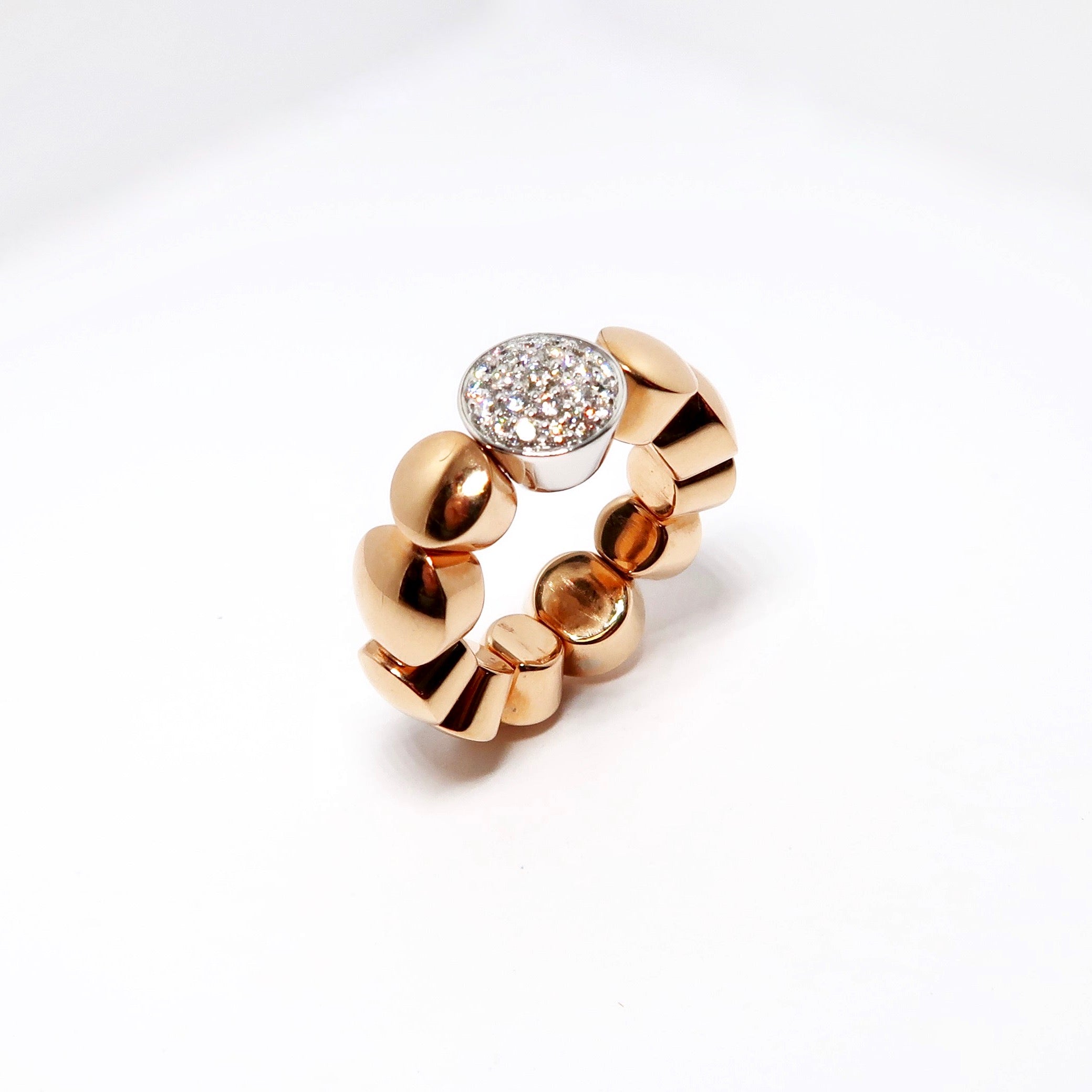 18k Two Tone Gold Ring