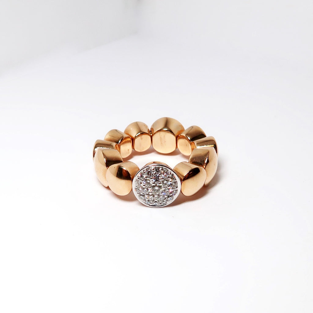 18k Two Tone Gold Ring