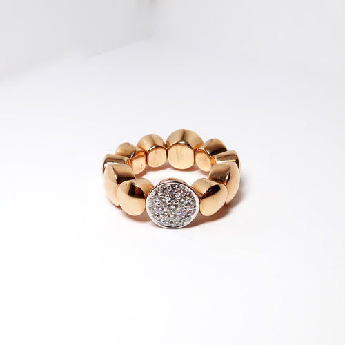 18k Two Tone Gold Ring