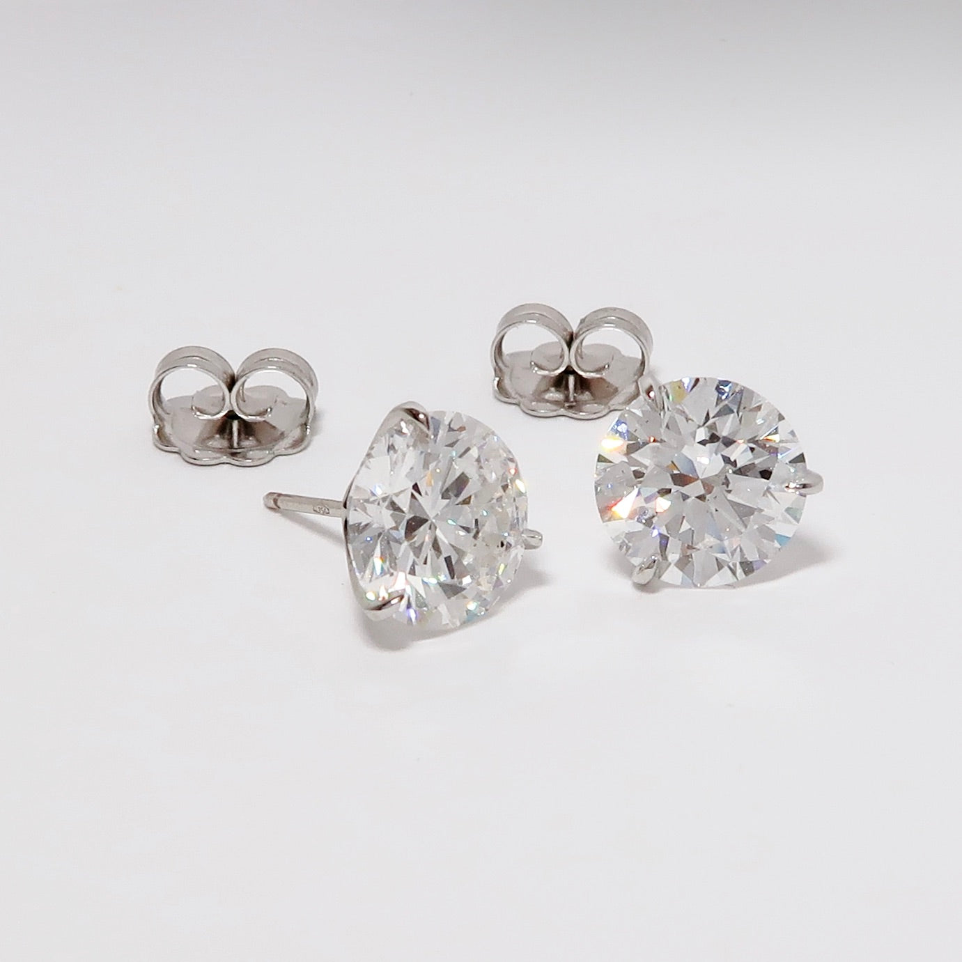 10ctw Round Diamond Stud Earrings
