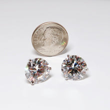 Load image into Gallery viewer, 10ctw Round Diamond Stud Earrings
