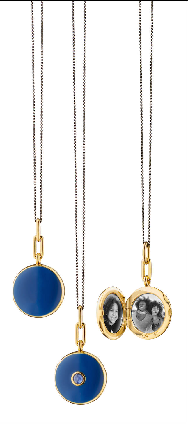 Sterling Silver and Yellow Gold Vermeil Round Locket