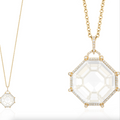 Moon Quartz Octagon Pendant