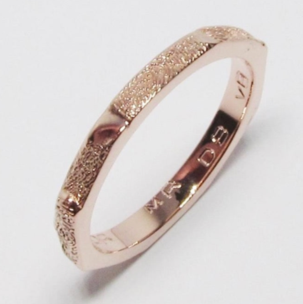 Finger Print Stacking Ring