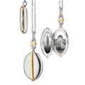 Sterling Silver and 18K Yellow Gold Locket
