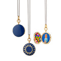 Sterling Silver Round Enamel Locket
