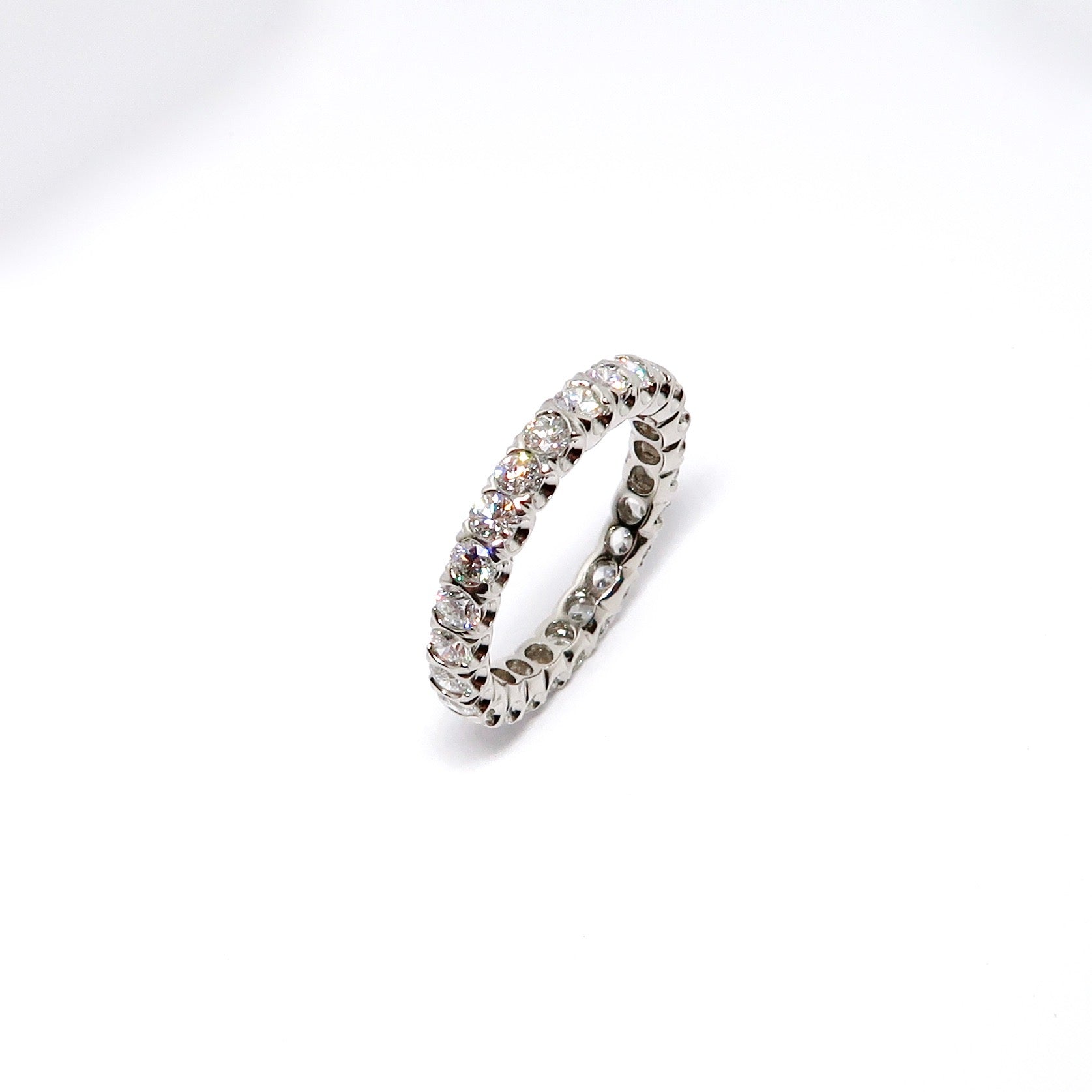 Round Diamond Eternity Guard Ring