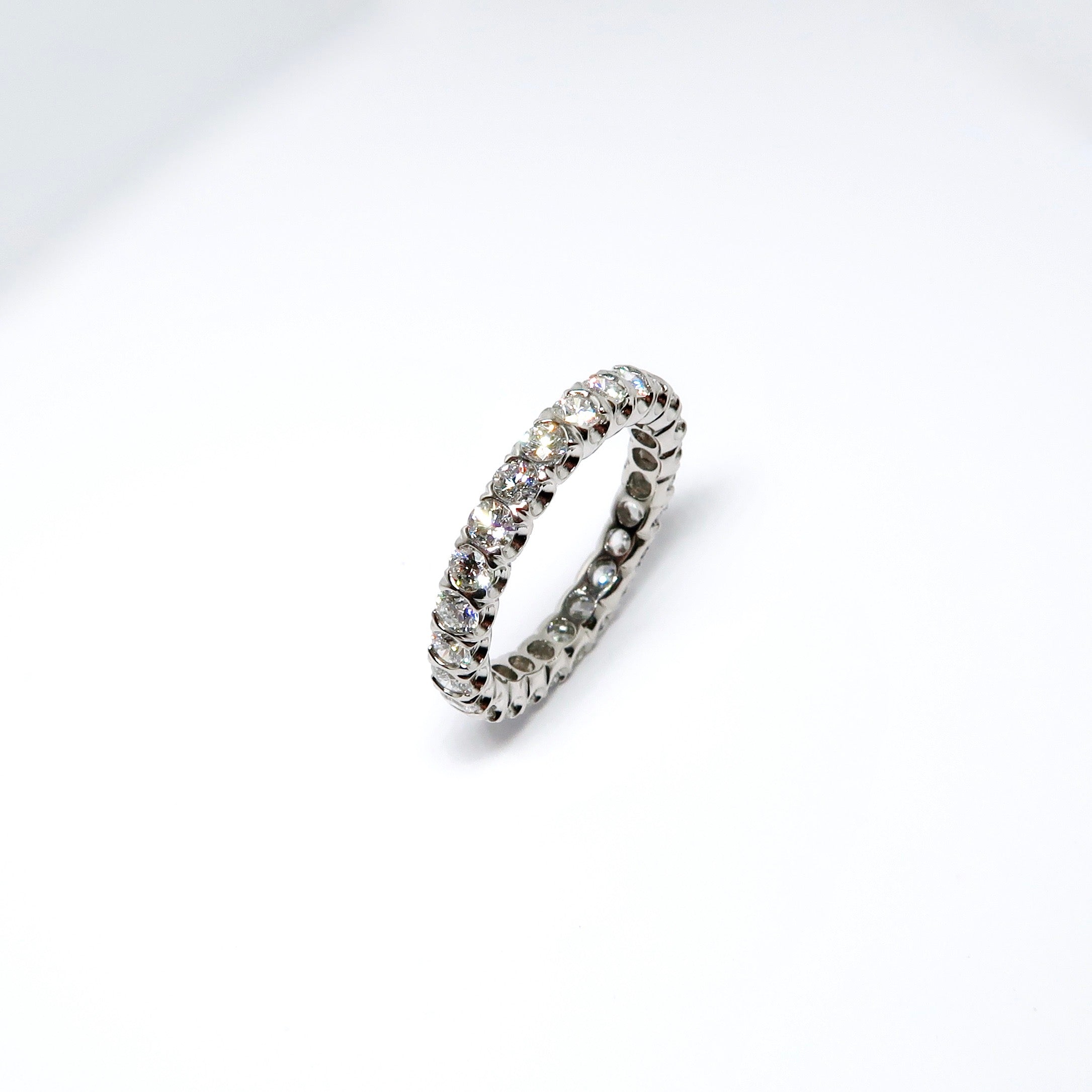 Round Diamond Eternity Guard Ring