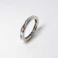 Diamond Guard Ring, 10 Baguette Diamonds