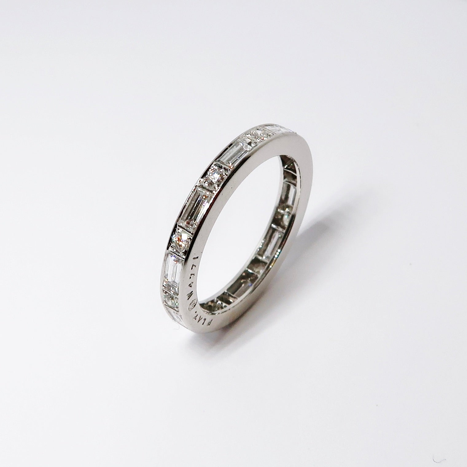 Diamond Guard Ring, 10 Baguette Diamonds