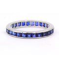 Platinum Sapphire Guard Ring