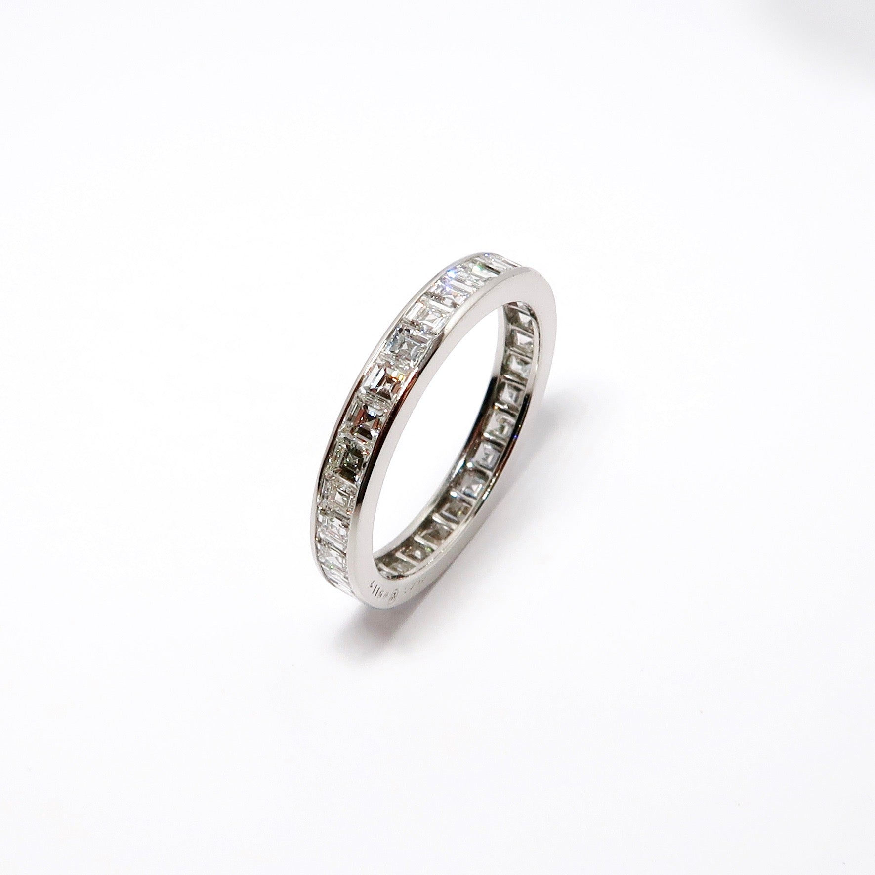 Square Diamond Eternity Guard Ring