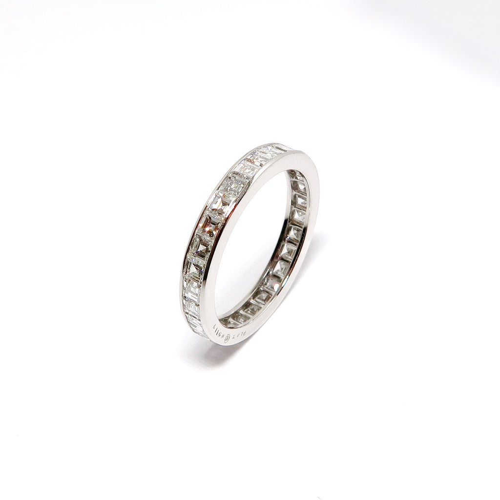 Square Diamond Eternity Guard Ring