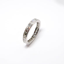 Load image into Gallery viewer, Square Diamond Eternity Guard Ring

