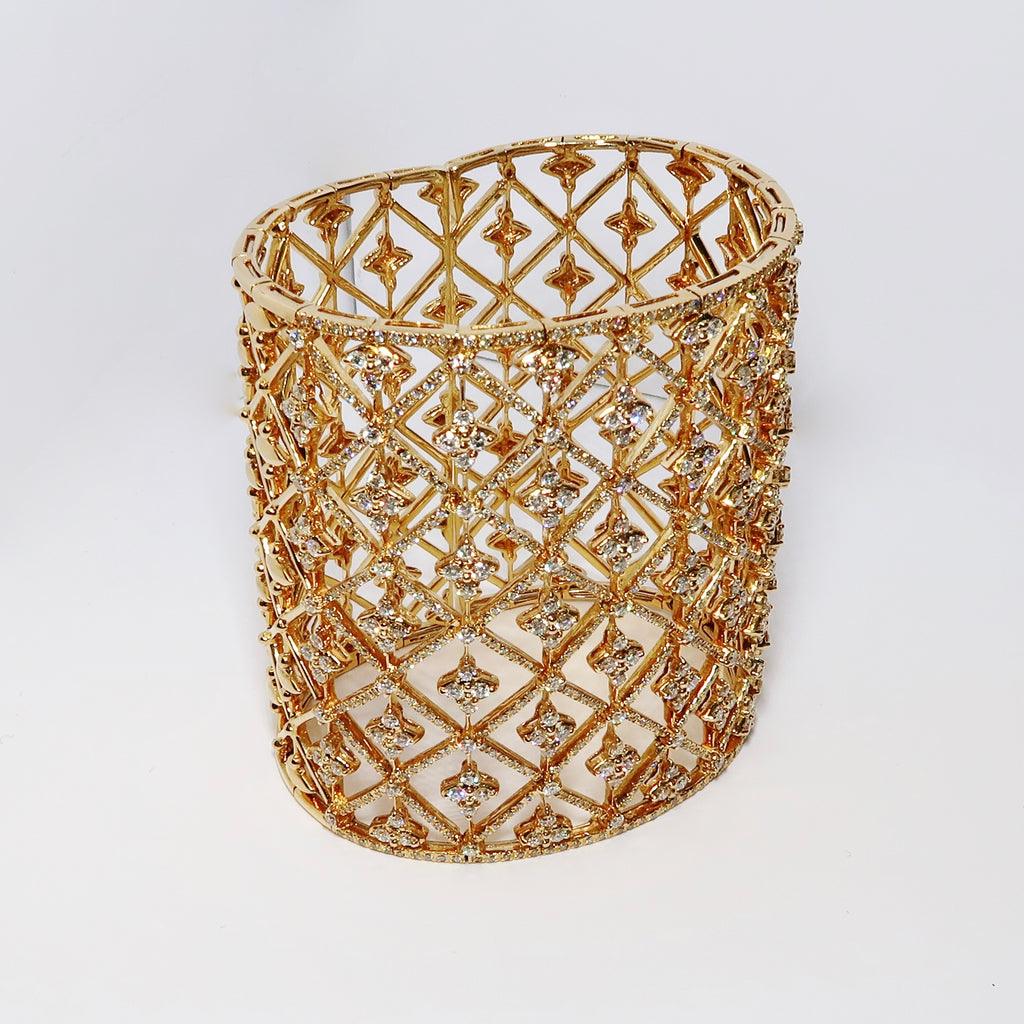 Extra Wide Cuff with Diamonds