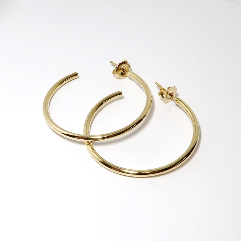 Yellow Gold Hoop Earrings