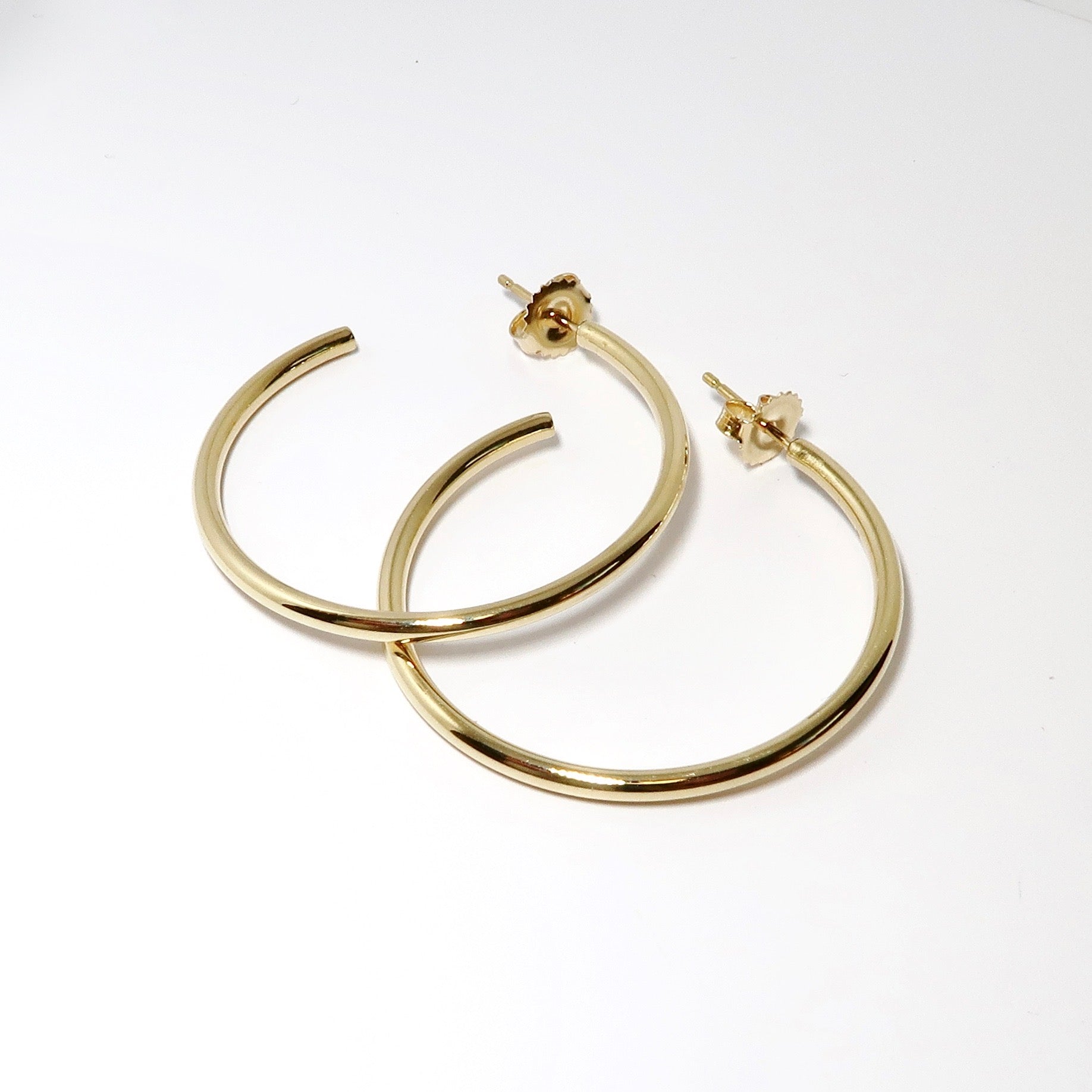 Yellow Gold Hoop Earrings