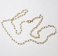 18k Yellow Gold 18" Oval Link Necklace