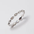 18k White Gold Band with Diamonds (Available with 7 or 10 Diamonds)