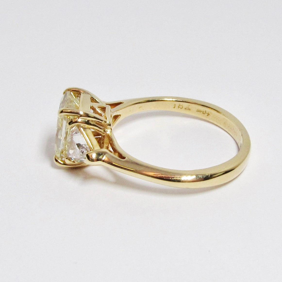 Radiant Cut Yellow Diamond Ring